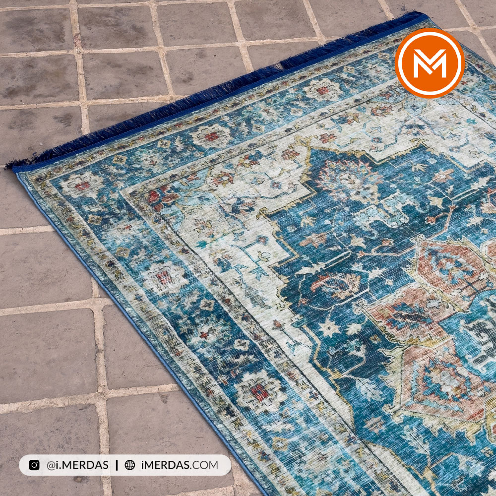 فرش کهنه نما کد N00021 زمینه تمام رنگ